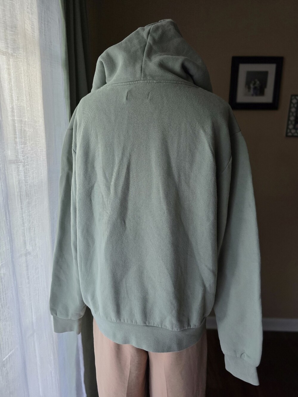 Suspicious Antwerp Sage Green Classic Hoodie Womens M Premium Streetwear Top - Picture 6 of 13